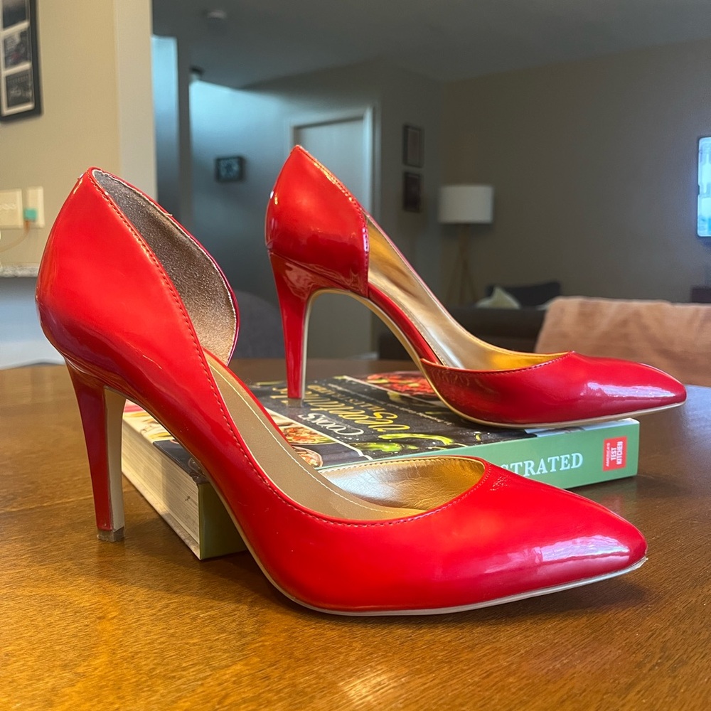 BCBG Red Pumps